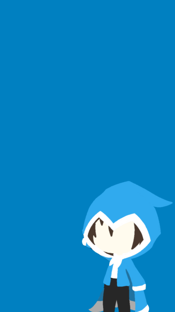  (Phone) Little Blue - Minimalist Background