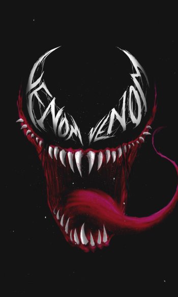 Comic Venom Phone Wallpaper