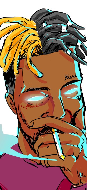 music XXXTentacion Phone Wallpaper