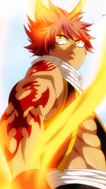 Natsu Dragneel Anime Fairy Tail Phone Wallpaper