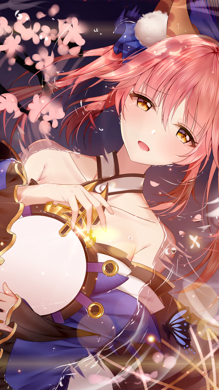 Download Tamamo No Mae (Fate/Grand Order) Caster (Fate/Extra) Anime Fate/Grand Order Phone Wallpaper