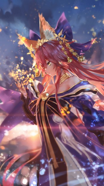 Tamamo no Mae (Fate/Grand Order) Anime Fate/extra Phone Wallpaper