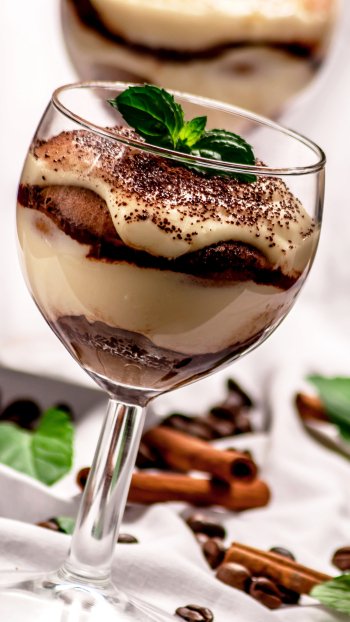 glass cinnamon coffee beans chocolate food dessert Phone Wallpaper