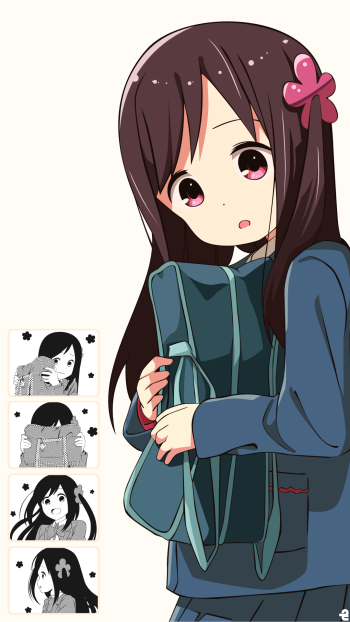 Anime Hitori Bocchi no Marumaru Seikatsu Phone Wallpaper