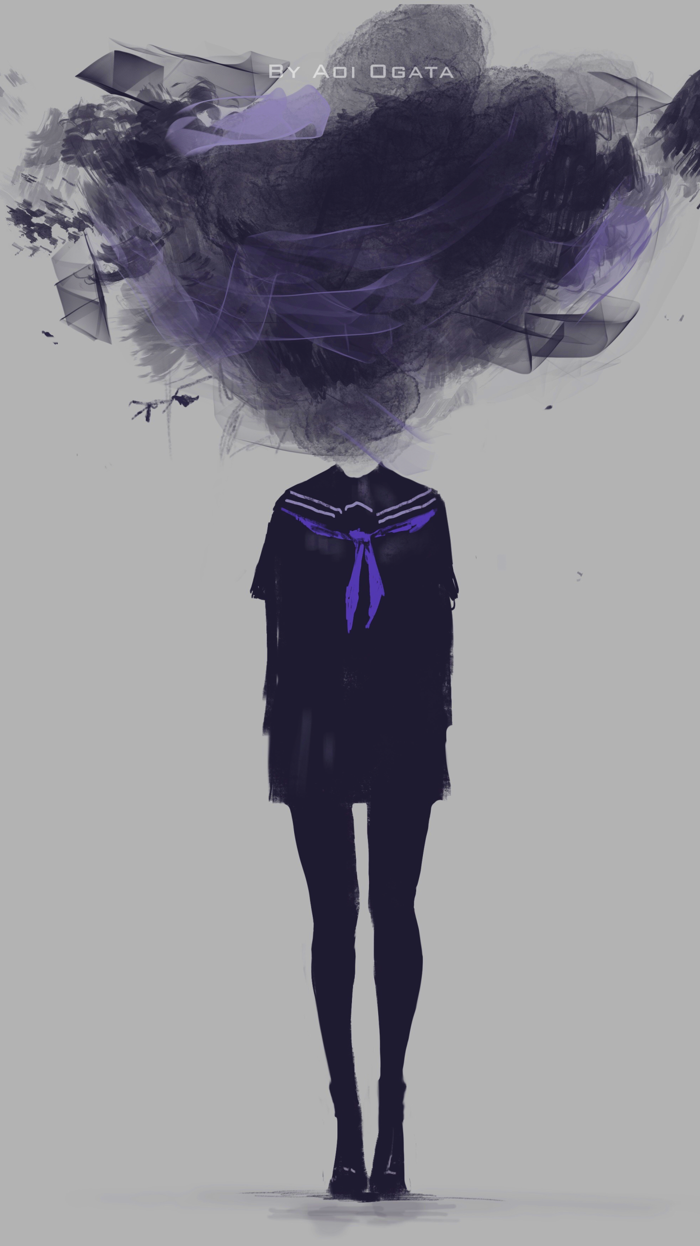 Download Smoke Anime Original Phone Wallpaper