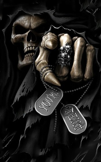 creepy scary dark grim reaper Phone Wallpaper