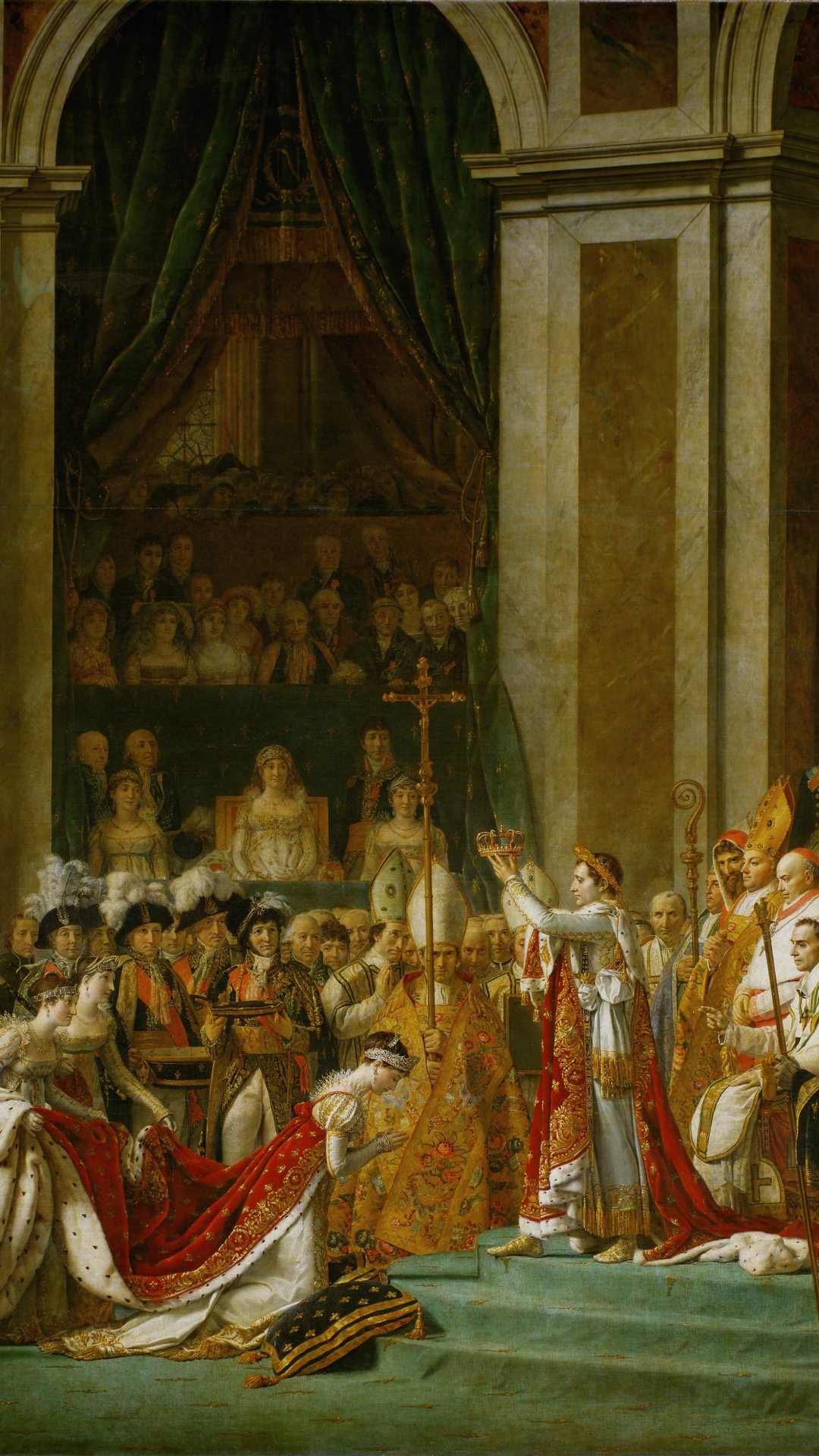 Coronation Of Napoleon Phone Wallpaper by Jacques-Louis David