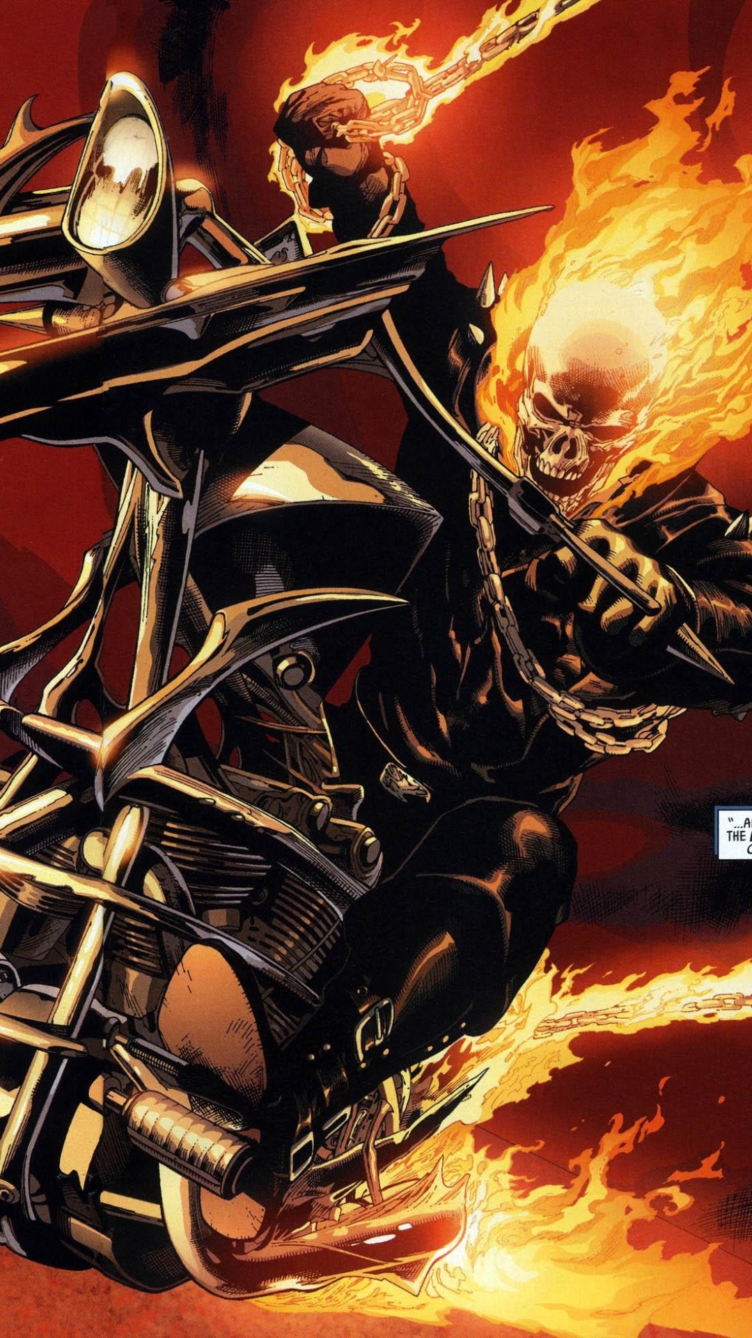 Download Comic Ghost Rider Phone Wallpaper - Mobile Abyss