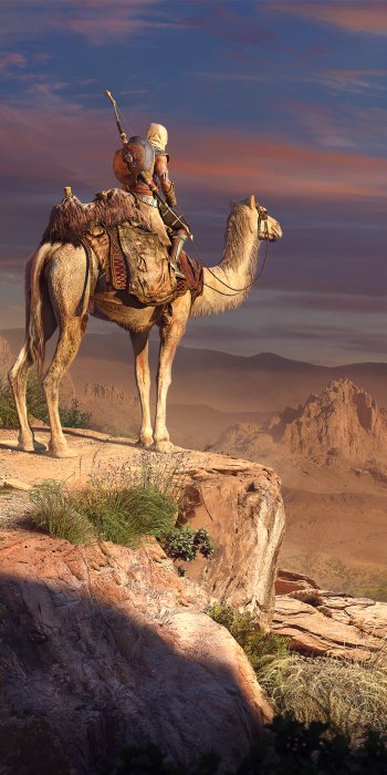 Bayek Of Siwa desert Assassin's Creed Egypt video game Assassin's Creed Origins Phone Wallpaper