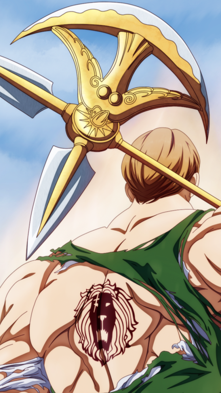 Escanor, nanatsu, no, taizai, anime, sun, lion, HD phone wallpaper