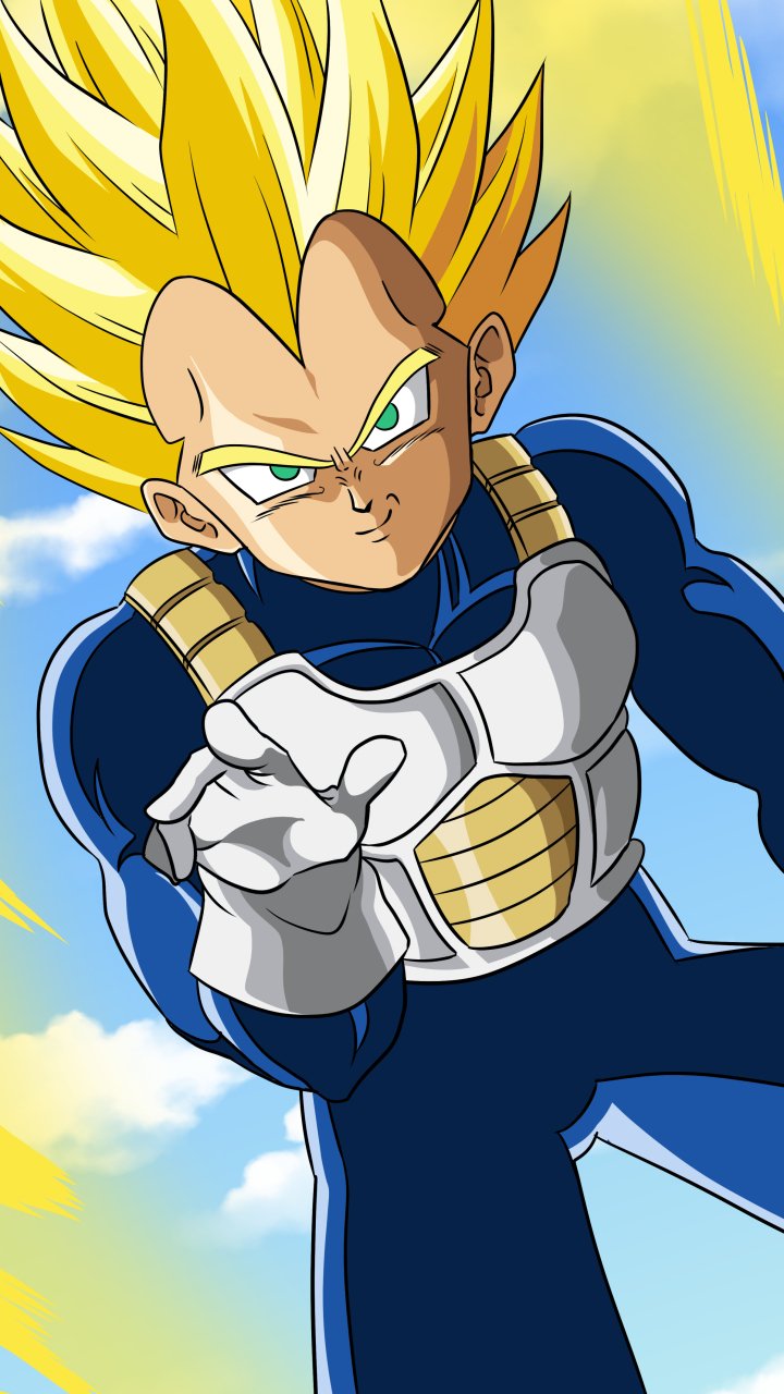 Download Super Saiyan Vegeta (Dragon Ball) Anime Dragon Ball Z Phone Wallpaper