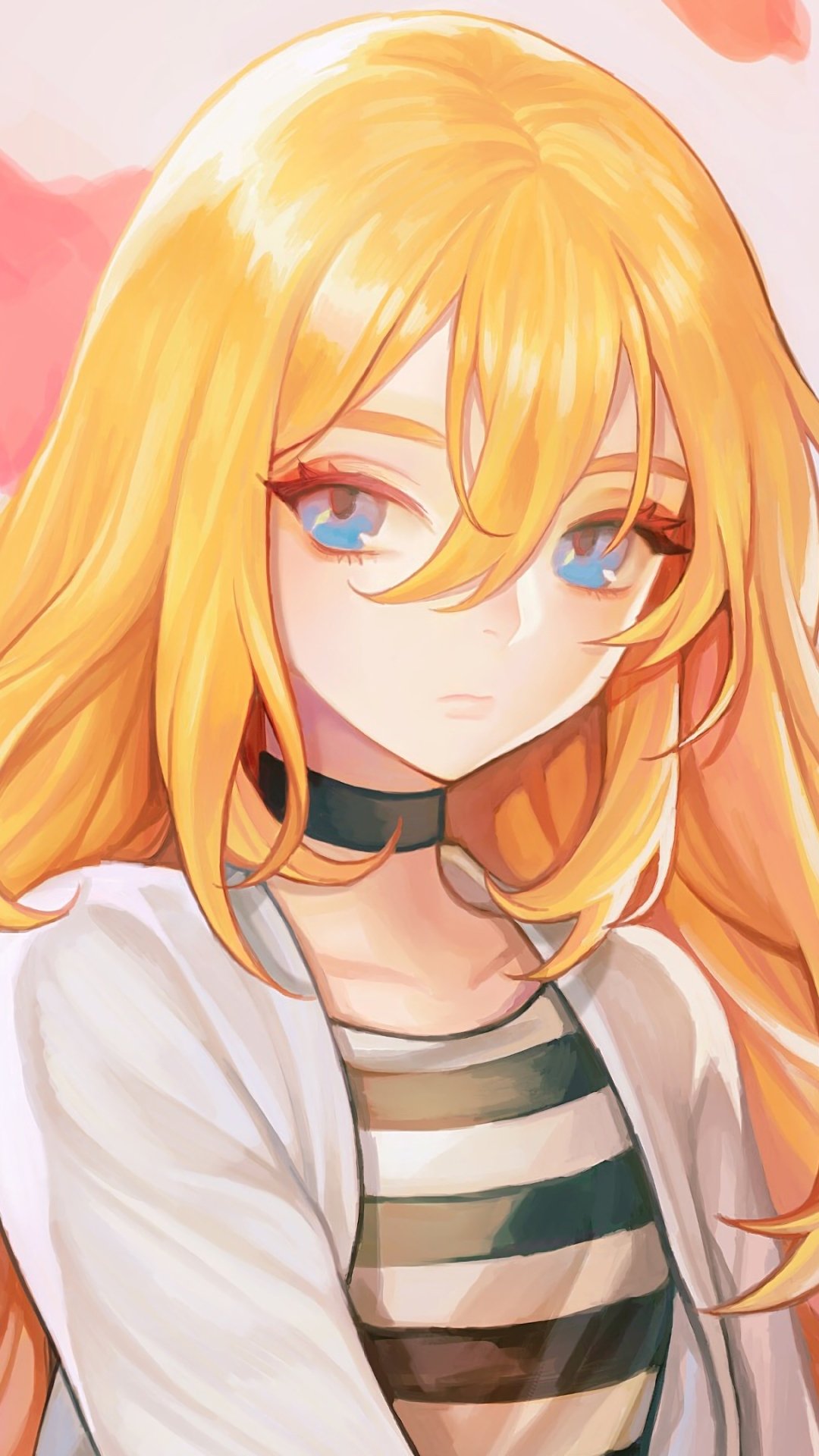 Download Angels Of Death Face Blue Eyes Blonde Rachel Gardner Anime Phone Wallpaper