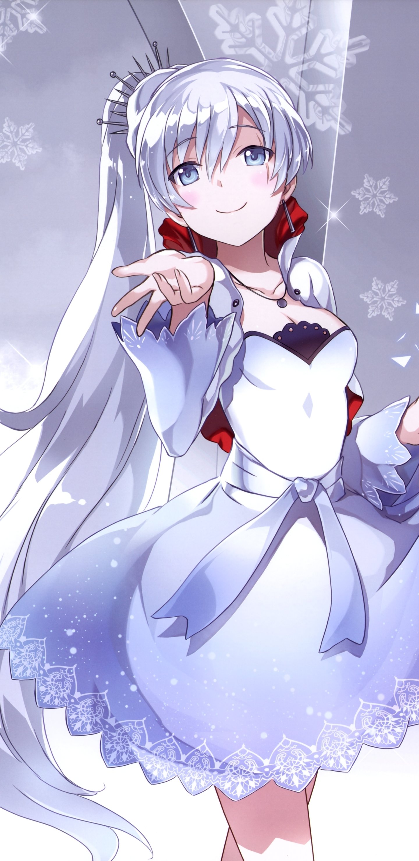 Download Weiss Schnee Anime RWBY Phone Wallpaper
