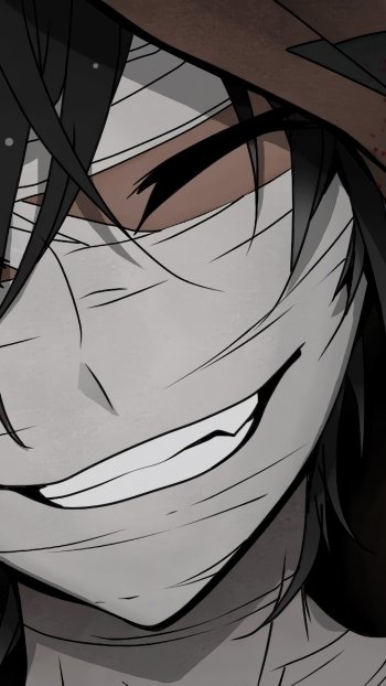 black hair Angels of Death smile Zack (Angels Of Death) Anime Phone Wallpaper