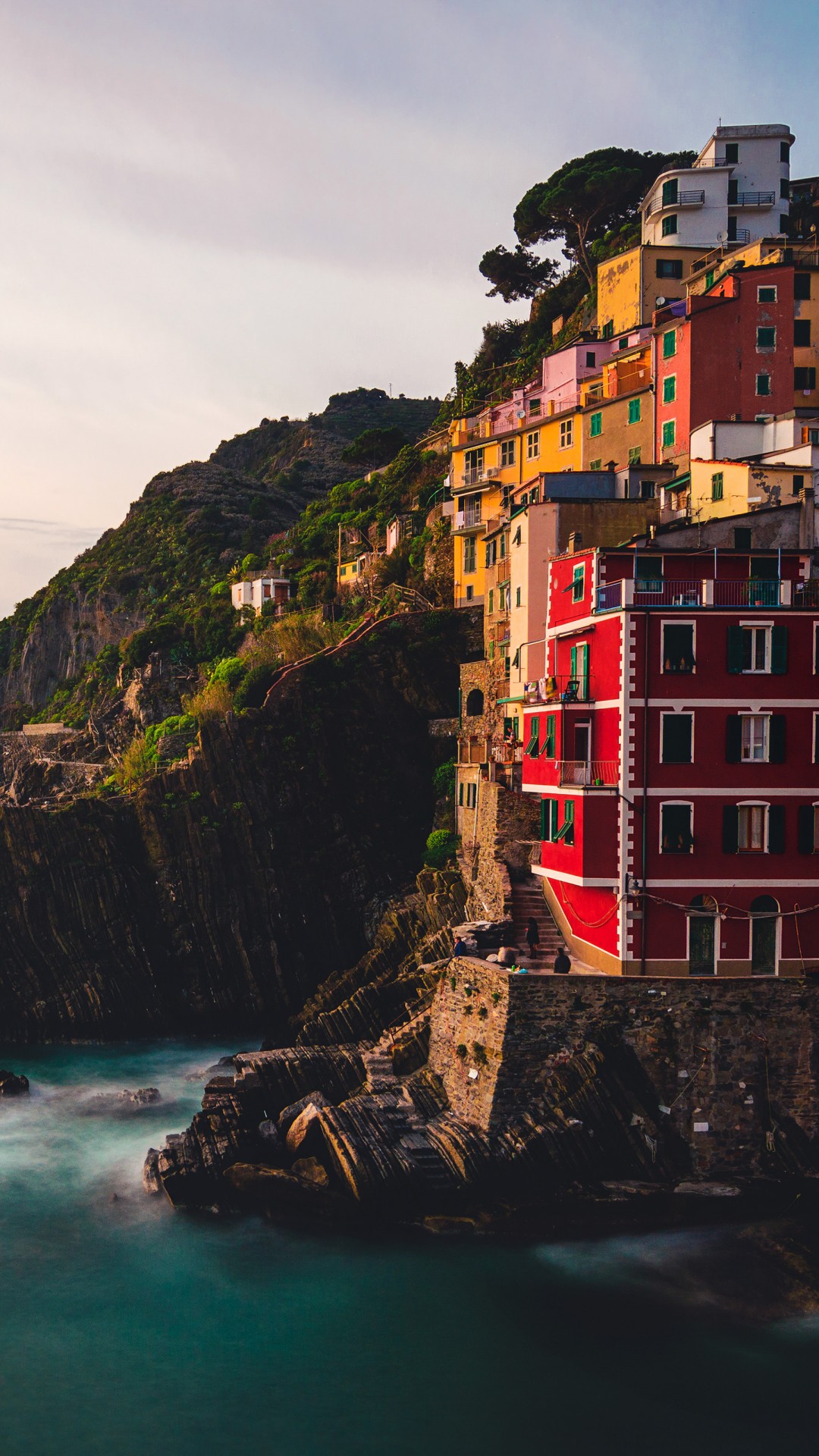 Riomaggiore village is one of 5 villages of Cinque Terre in the picturesque Italian Riviera Coastlin by Matteo Ripamonti