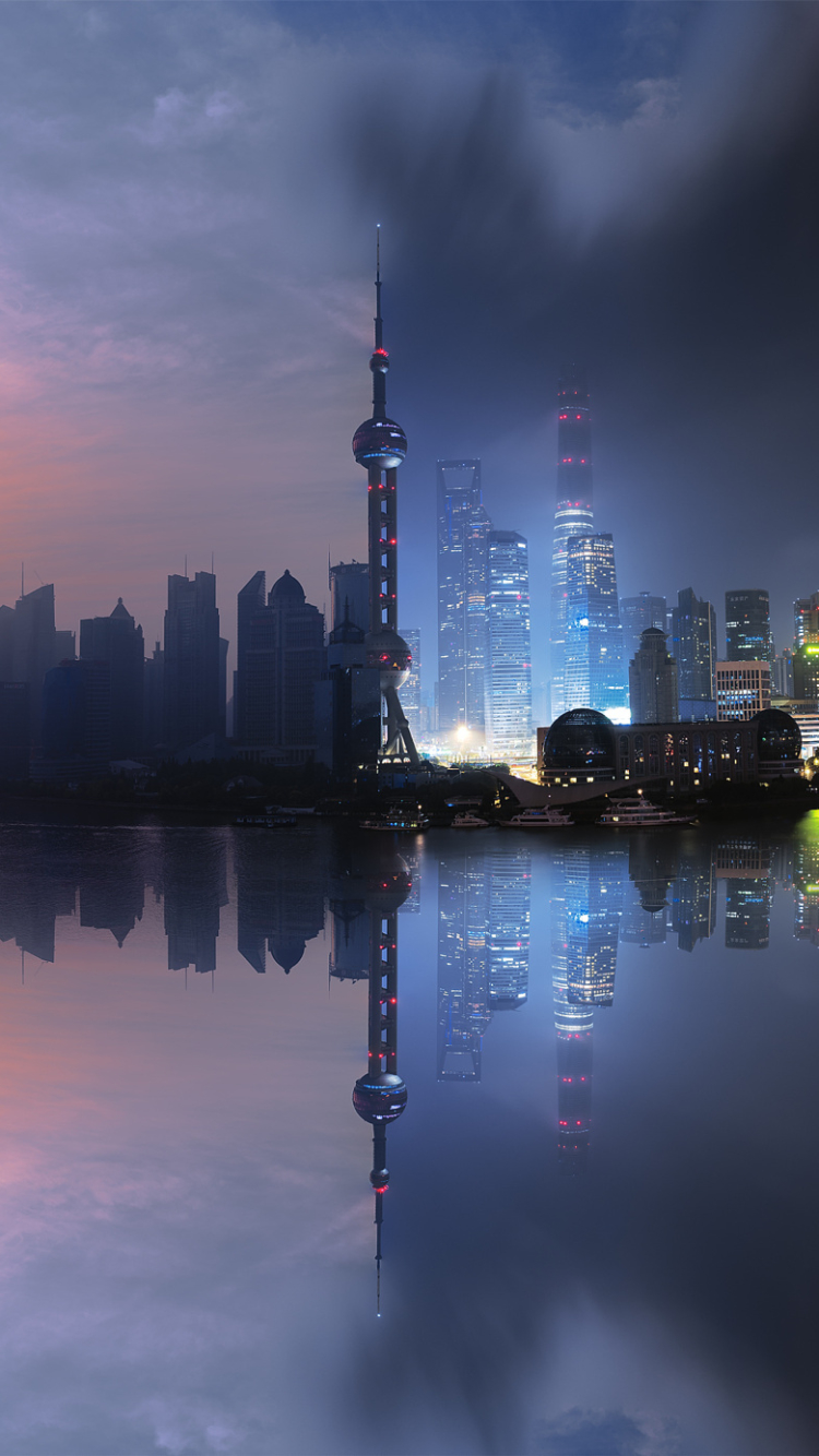 Shanghai day and night