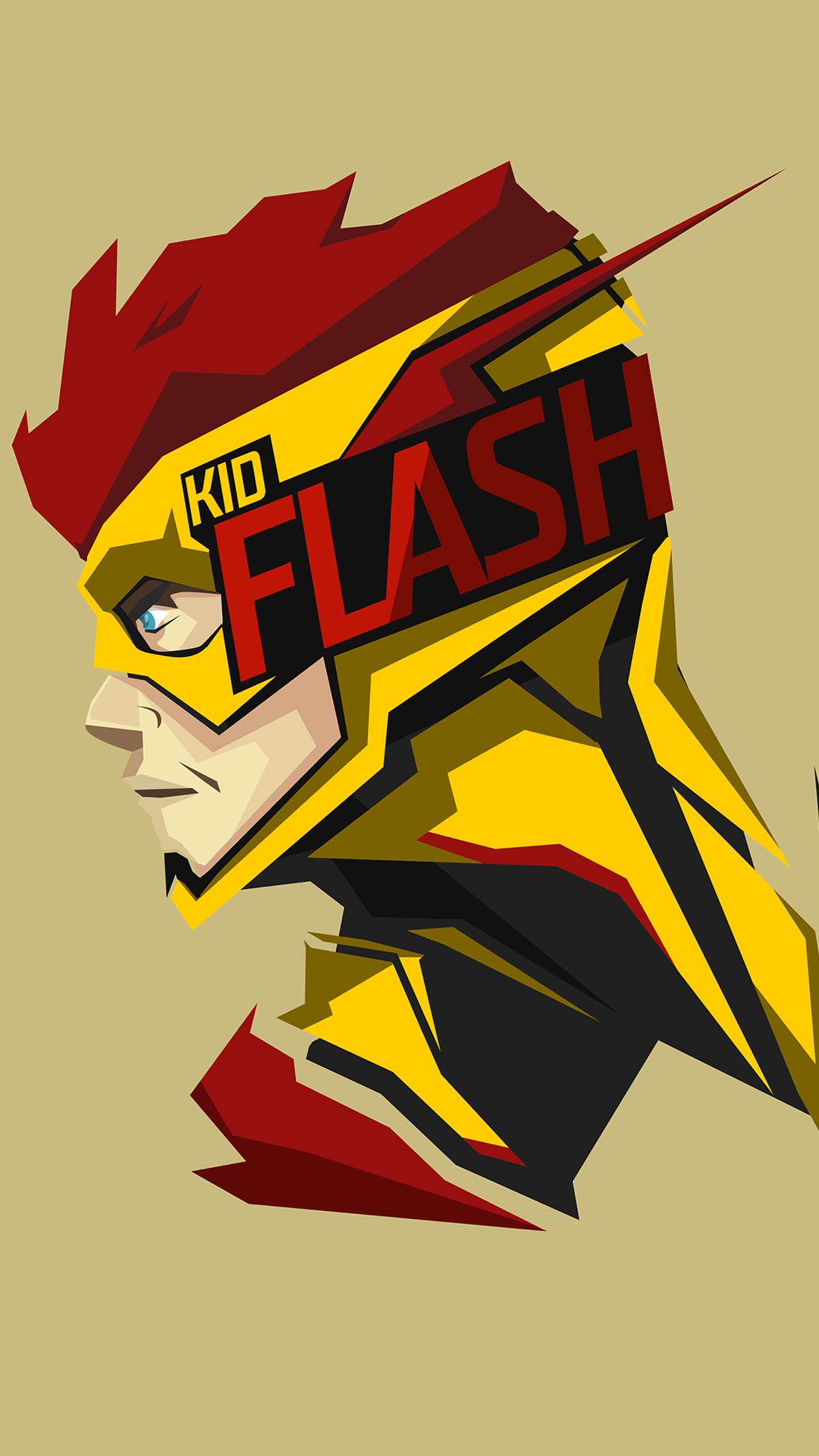 Kid Flash Phone Wallpaper by BossLogic