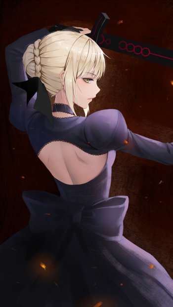 Saber Alter Anime Fate/stay Night Movie: Heaven's Feel Phone Wallpaper