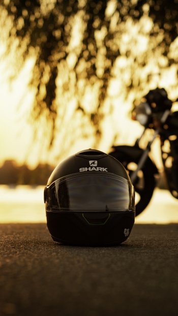 black helmet vehicle motorcycle Phone Wallpaper