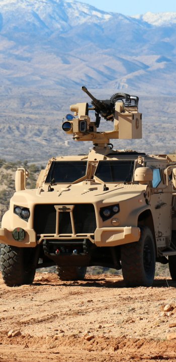 weapon machine gun Oshkosh L-ATV A vehicle military Oshkosh L-ATV Phone Wallpaper