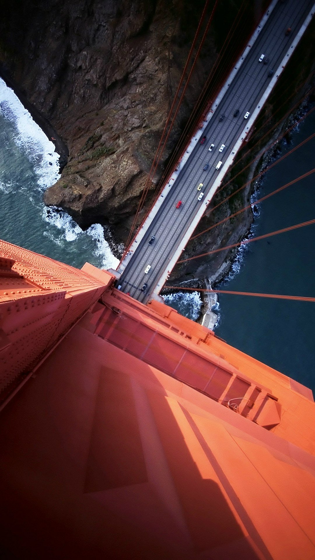Download Building Bridge Man Made Golden Gate Bridge Phone Wallpaper