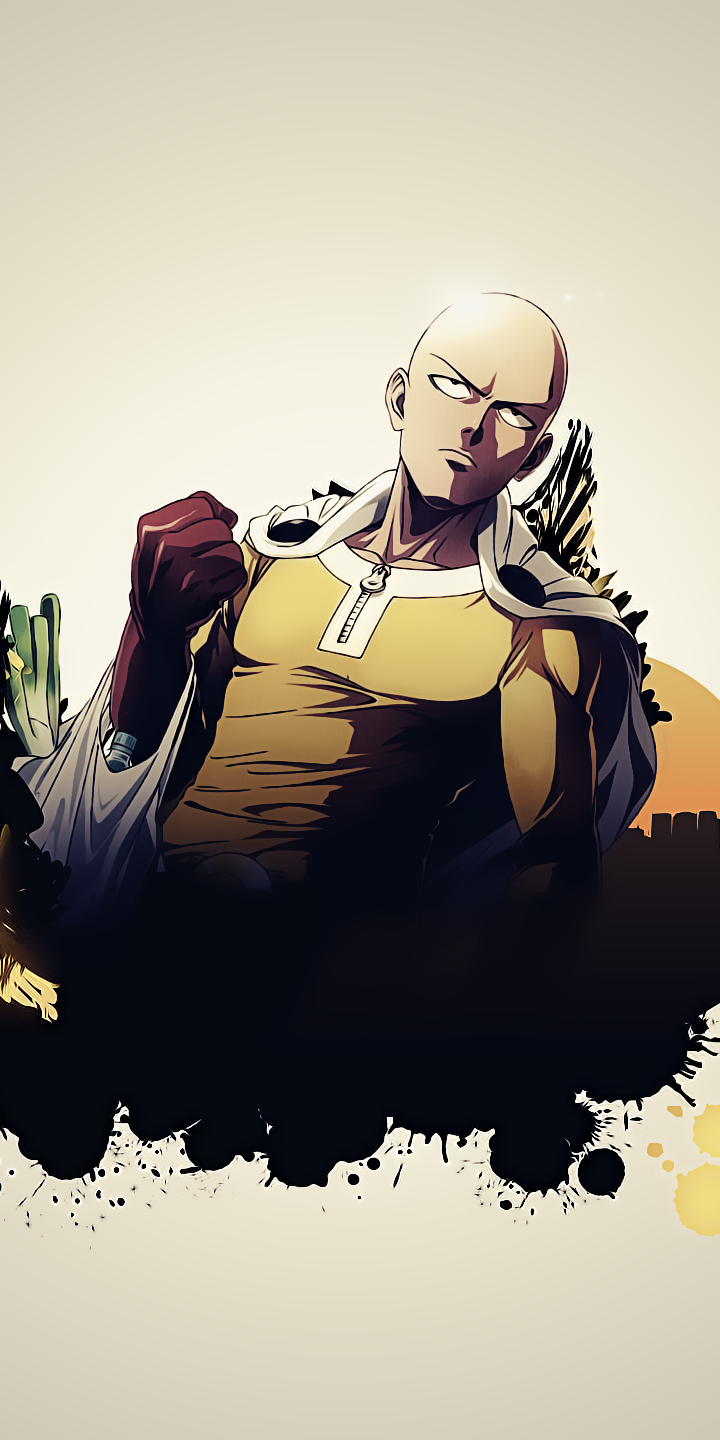 Download Saitama (One-Punch Man) Anime One-Punch Man Phone Wallpaper