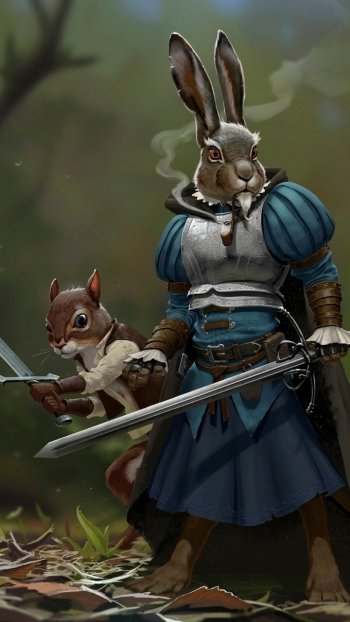 rodent sword squirrel fantasy warrior fantasy warrior Phone Wallpaper