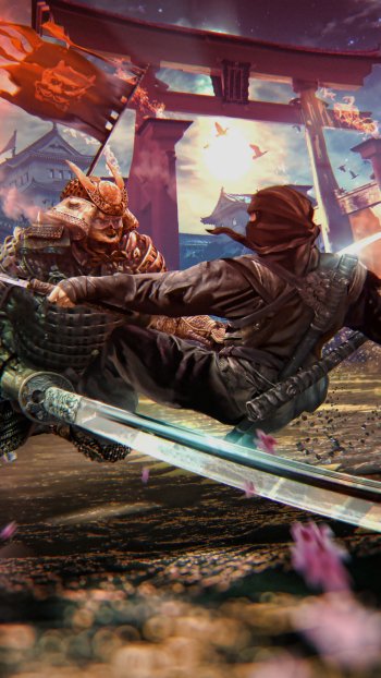 fantasy samurai Phone Wallpaper