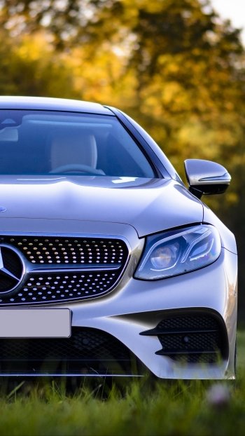 Mercedes-Benz silver car vehicle Mercedes Phone Wallpaper