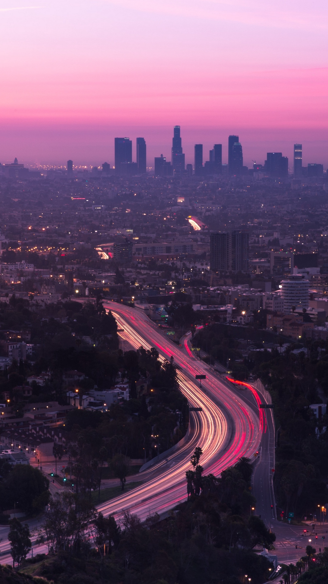 Los Angeles Phone Wallpaper by Luca Micheli