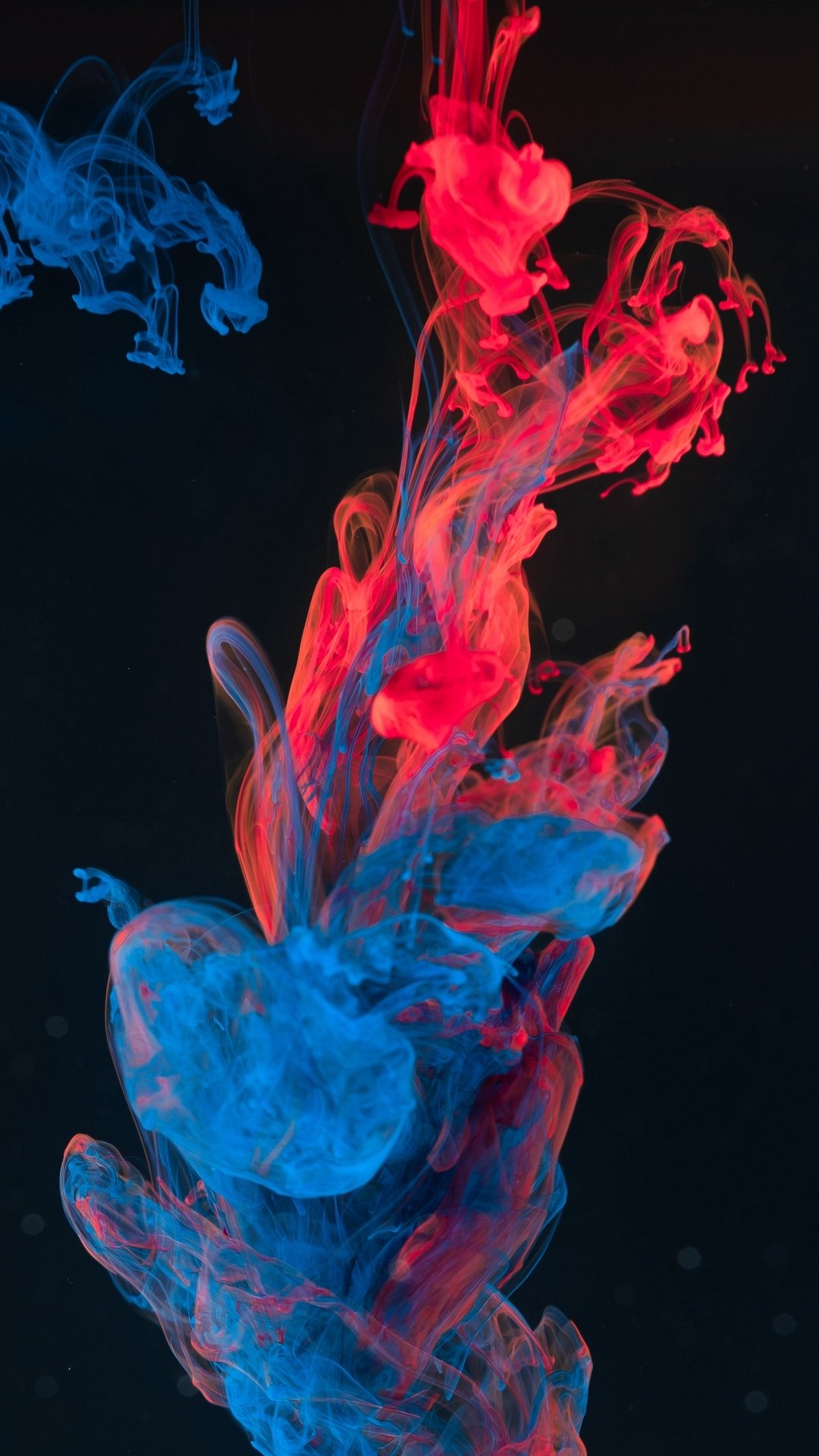 Download Red Blue Paint Abstract Liquid Abstract Blue Phone Wallpaper