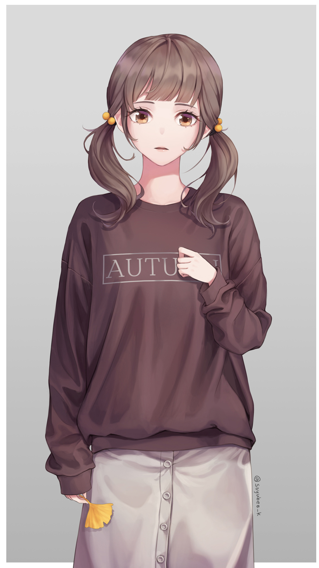 anime girl wearing crop top hoodie - In stock
