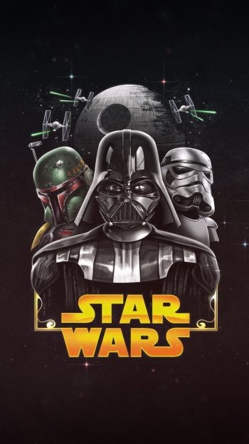 stormtrooper Death Star Boba Fett Darth Vader movie Star Wars Phone Wallpaper