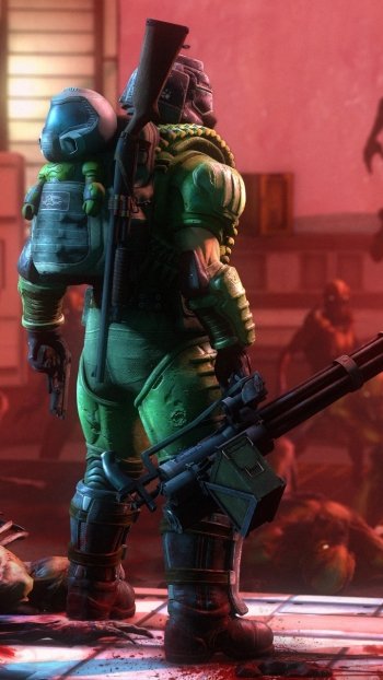 warrior video game Doom (2016) Phone Wallpaper