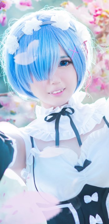 Re:Zero - Starting Life in Another World Rem (Re:ZERO) woman cosplay Phone Wallpaper