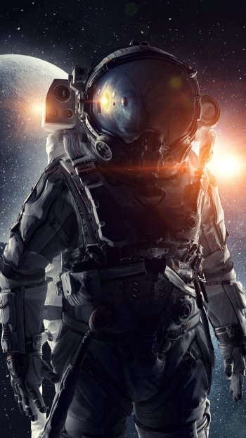 Sci Fi astronaut Phone Wallpaper