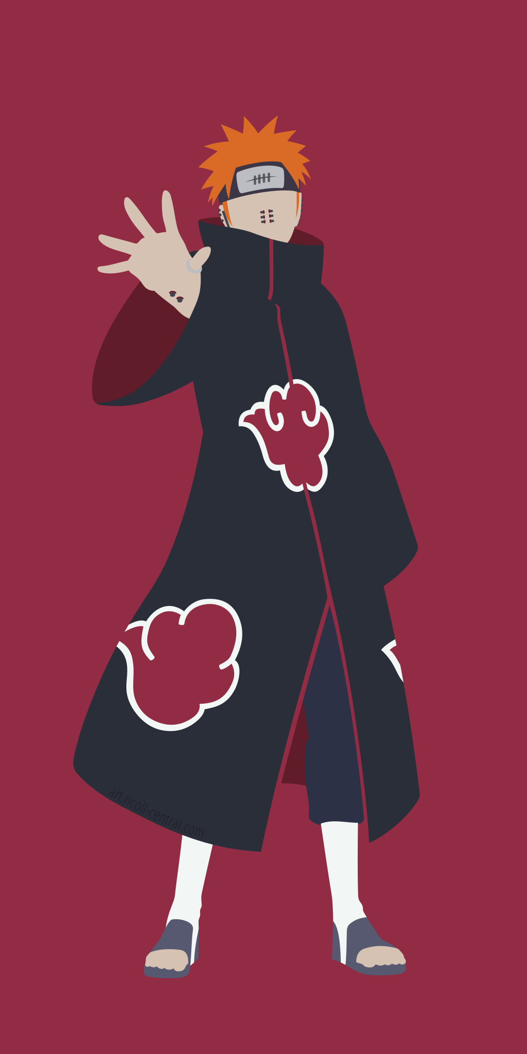 Pain, akatsuki, anime, desenho, naruto, HD phone wallpaper