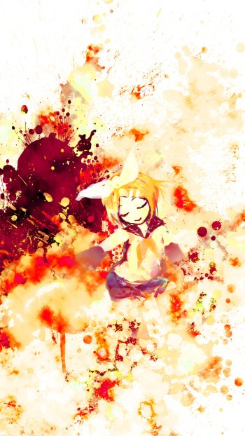 Rin Kagamine Anime Vocaloid Phone Wallpaper