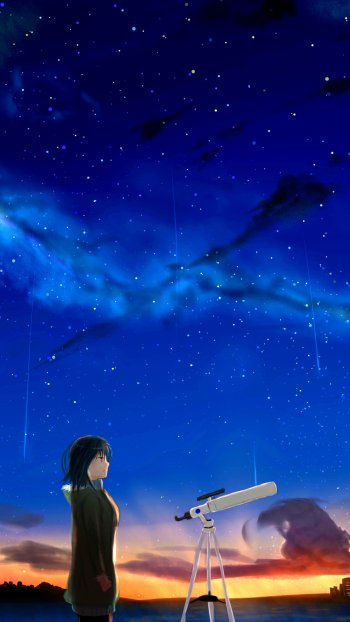 building evening Anime Original Phone Wallpaper