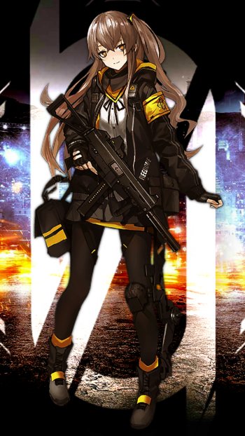 UMP45 (Girls Frontline) video game Girls Frontline Phone Wallpaper