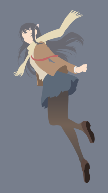 Mai Sakurajima Anime Rascal Does Not Dream of Bunny Girl Senpai Phone Wallpaper