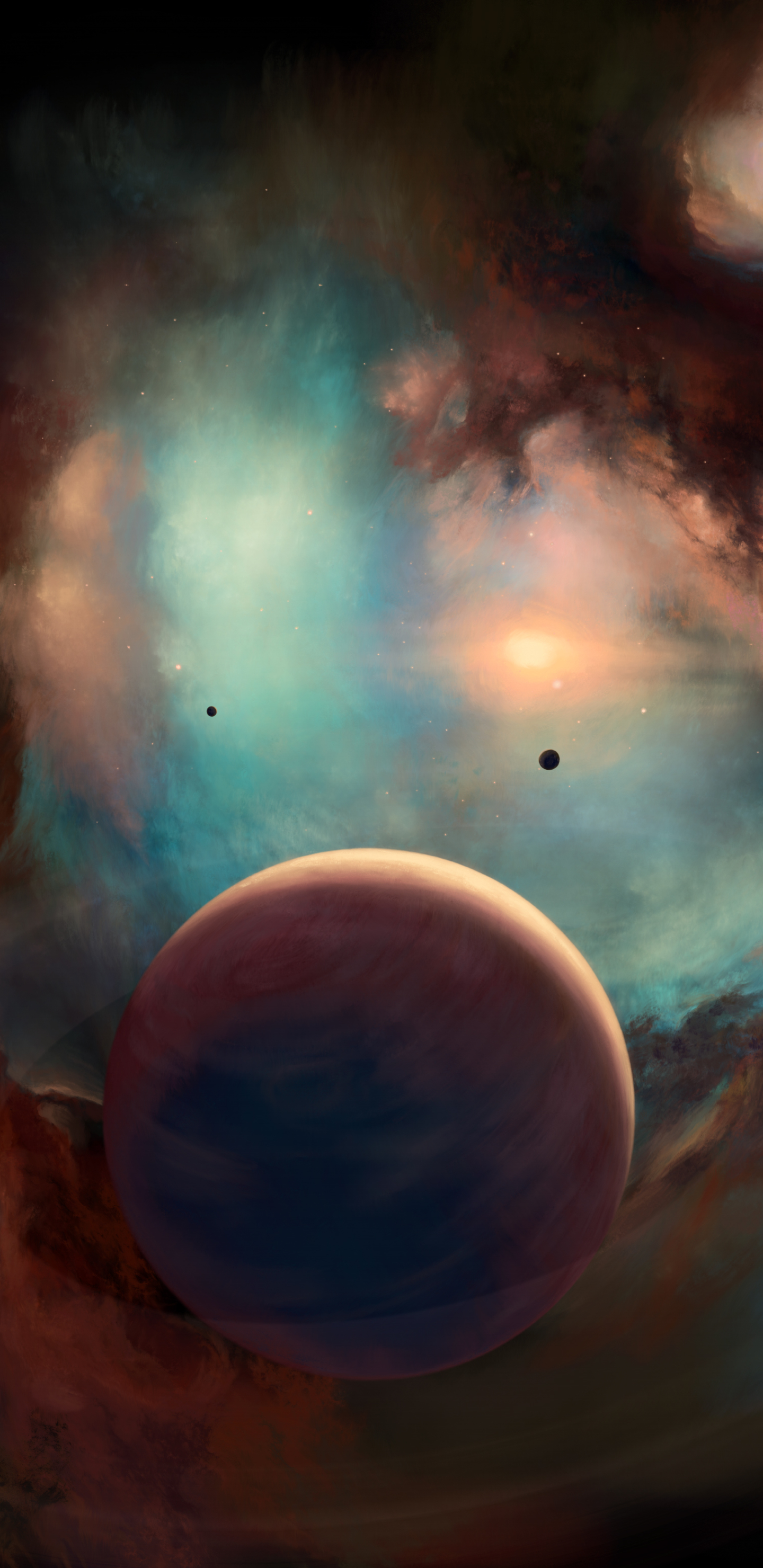 Planets Phone Wallpaper by Ekaterinya Vladinakova