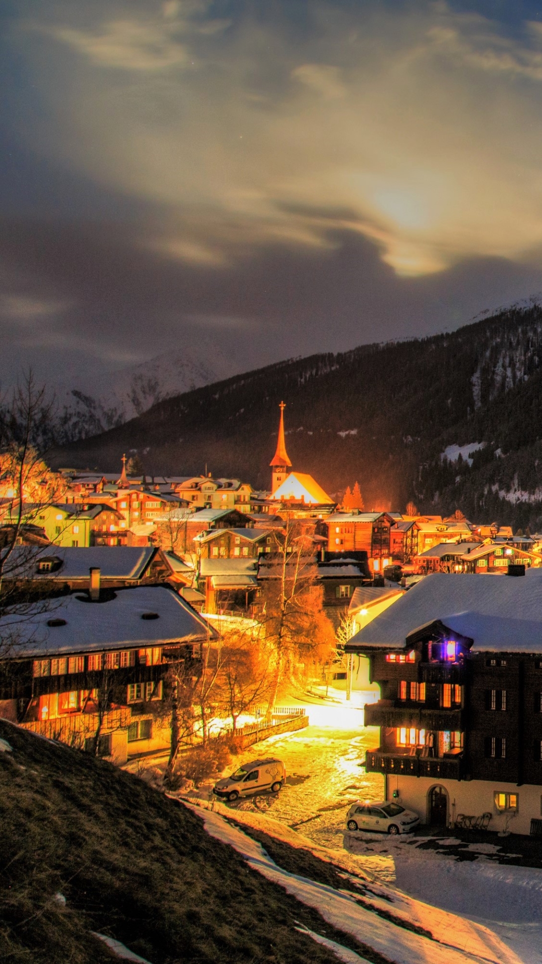 Winter Village in Switzerland