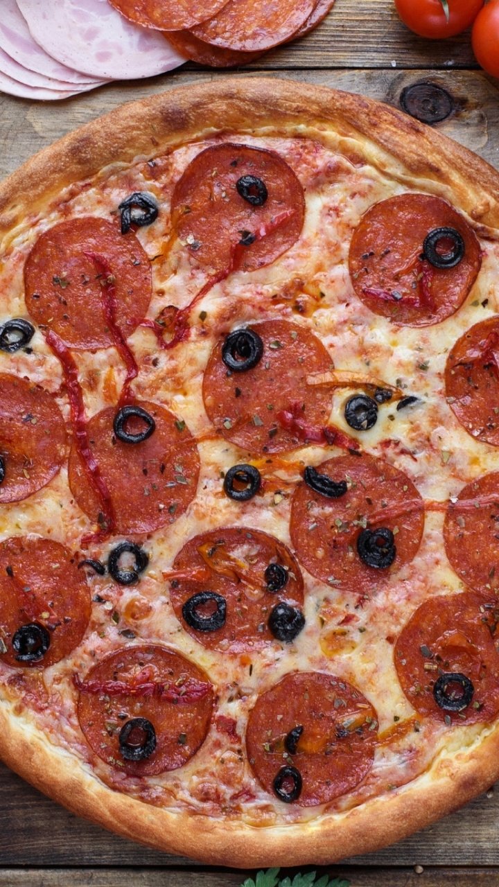 Download Tomato Still Life Food Pizza Phone Wallpaper
