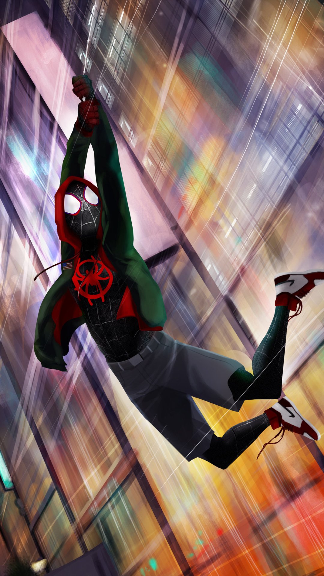 Download Miles Morales Movie Spider-Man: Into The Spider-Verse Phone Wallpaper