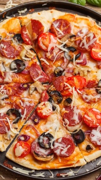 still life food pizza Phone Wallpaper