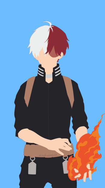 Shoto Todoroki Anime My Hero Academia Phone Wallpaper