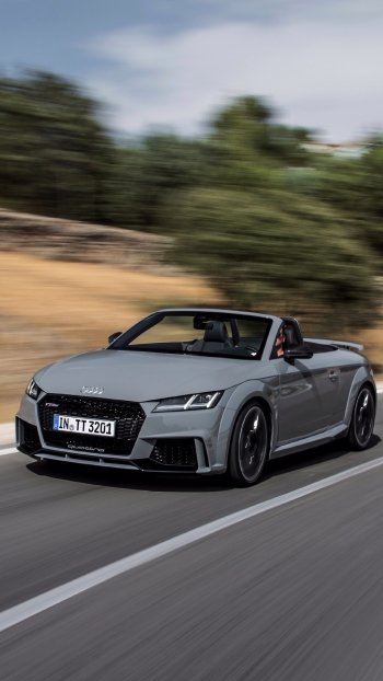 silver car vehicle car Audi Audi TT Phone Wallpaper