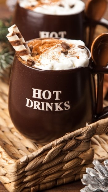 cup still life drink food hot chocolate Phone Wallpaper