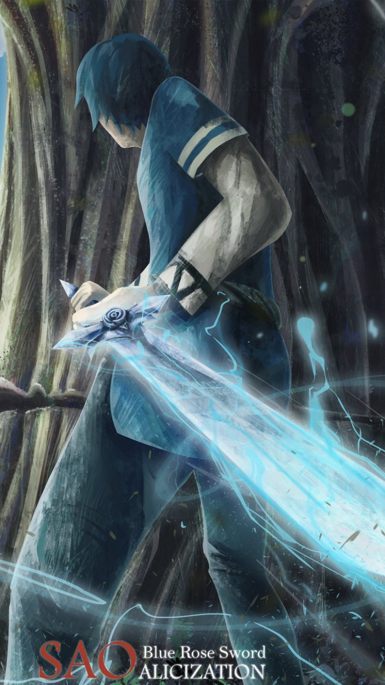 Download Kazuto Kirigaya Kirito (Sword Art Online) Anime Sword Art Online: Alicization Phone Wallpaper